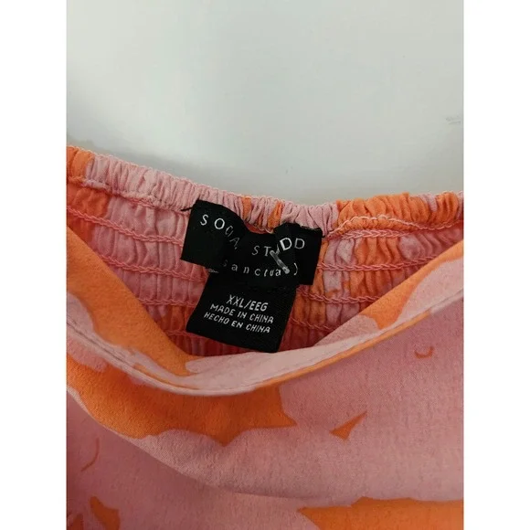 Social Standard by sanctuary smocked back dress floral NWT size XXL - Picture 4 of 8